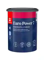Краска моющаяся для стен и потолков Euro Power-7 (Евро-7) TIKKURILA 0,9л (база С)