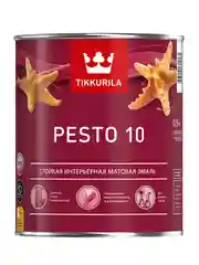 Эмаль алкидная стойкая матовая Pesto 10 (Песто 10) TIKKURILA 0,9 л бесцветная (база С)