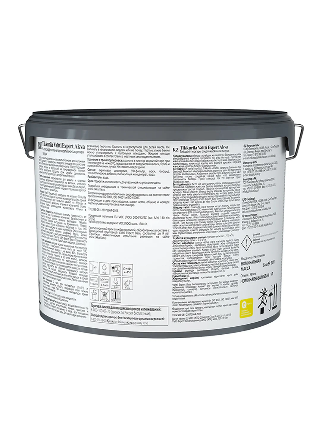 Декоративный антисептик Valtti Expert Akva (Валтти Эксперт Аква) TIKKURILA 9л тик