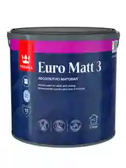 Краска интерьерная Euro Matt-3 (Евро-3) TIKKURILA  2,7л бесцветный (база С)