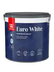 Краска для потолков Euro White (Евро Вайт) TIKKURILA  2,7л белый