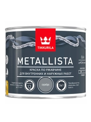 Краска для металла по ржавчине 3в1 Metallista TIKKURILA 0,4 л серебряная