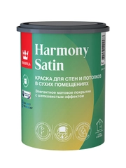 Краска интерьерная Tikkurila Harmony Satin, матовая, база А, белая, 0,9 л