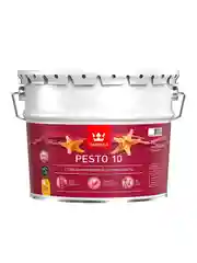 Эмаль алкидная стойкая матовая Pesto 10 (Песто 10) TIKKURILA 9 л бесцветная (база С)