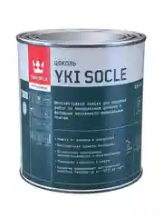 Краска для цоколя щелочестойкая Tikkurila Yki Socle (Юки), матовая, база A, белая, 0,9 л