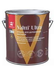 Краска для деревянных фасадов Tikkurila Valtti Ultra, матовая, база С, бесцветная, 2,7 л