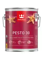 Эмаль алкидная стойкая полуматовая Pesto 30 (Песто 30) TIKKURILA 2,7 л бесцветная (база С)