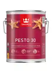 Эмаль алкидная стойкая полуматовая Pesto 30 (Песто 30) TIKKURILA 2,7 л белая (база А)