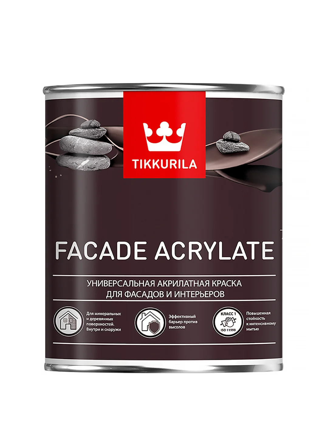 Краска фасадная Facade Acrylate (Фасад Акрилат) TIKKURILA 0,9л белый (база А)