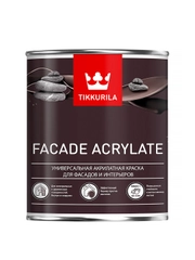 Краска фасадная Facade Acrylate (Фасад Акрилат) TIKKURILA  0,9л  белый (база А)