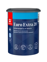 Краска Euro Extra-20 (Евро-20) TIKKURILA 0,9л бесцветный (база С)