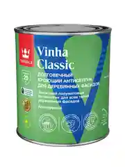 Антисептик для деревянных фасадов Tikkurila Vinha Classic, полуматовый, белый, 0,9 л