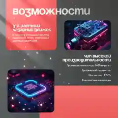 Черный проектор Umiio U8 Pro