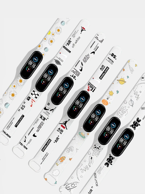 Ремешок для Xiaomi Mi Band 5, 6 силиконовый