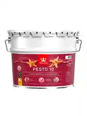 Эмаль алкидная стойкая полуматовая Pesto 30 (Песто 30) TIKKURILA 9 л бесцветная (база С)