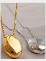 Хром цепочка (чокер, кулон, колье) на шею "капля" на черном шнурке, цепи