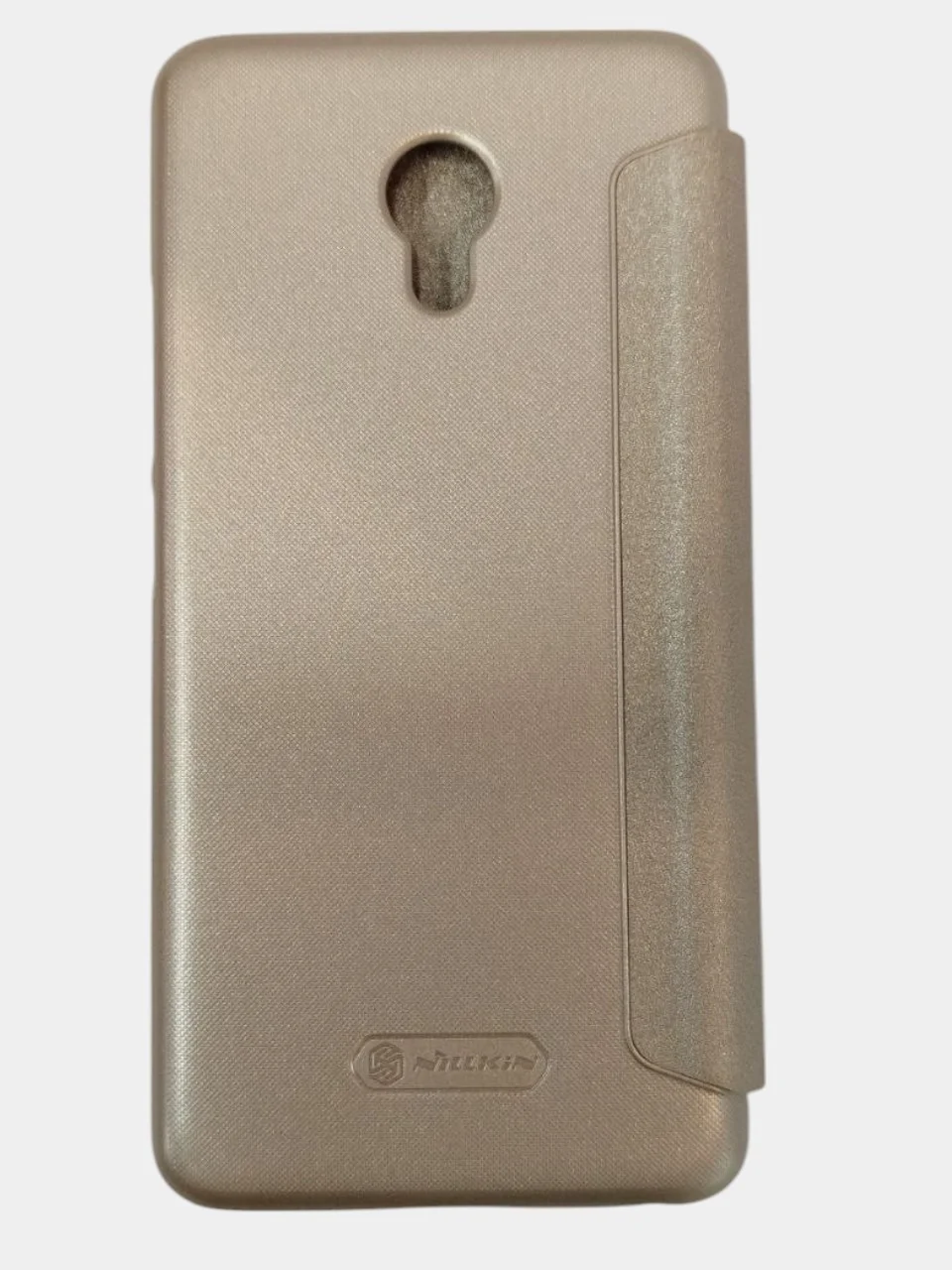 Золотой чехол книжка без карточкой для redmi 5 plus/ meizu m5