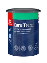 Краска интерьерная для обоев и стен Euro Trend TIKKURILA 0,9 л бесцветная (база C)