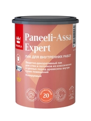 Лак для дерева Tikkurila Paneeli-Assa Expert, акрилатный, полуматовый, база EP, 0,9 л