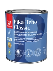 Краска для деревянных фасадов Tikkurila Pika-Teho Classic, матовая, база А, белая, 0,9 л