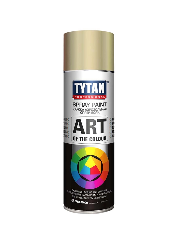 Аэрозольная краска Tytan Professional Art of the color, глянцевая, 400 мл, RAL 1014
