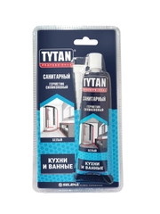 Силиконовый санитарный герметик Tytan Professional, 85 мл, белый
