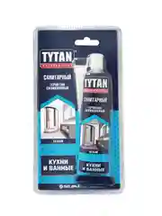 Силиконовый санитарный герметик Tytan Professional, 85 мл, белый