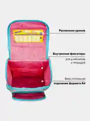 Рюкзак школьный для девочки, ранец для первоклассницы, 1 класс Юнландия Wise, 229946