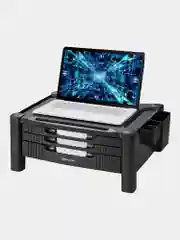 Подставка Brauberg, 513791, для ноутбука, монитора, планшета, телефона, столик, 3 ящика