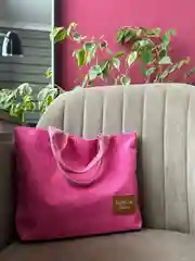 Сумка, мини шоппер, розовая