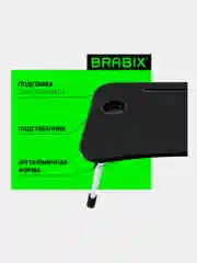 Столик в кровать складной для ноутбука/завтрака, подставка с органайзером Brabix, 532899