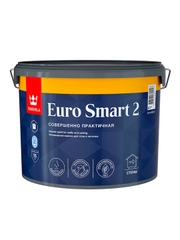 Краска моющаяся для стен и потолков Euro Smart-2 (Евро-2) TIKKURILA 9л белый (база А)