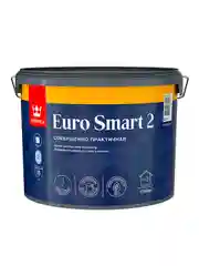 Краска моющаяся для стен и потолков Euro Smart-2 (Евро-2) TIKKURILA 9л белый (база А)