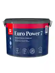 Краска моющаяся для стен и потолков Euro Power-7 (Евро-7) TIKKURILA 9л бесцветный (база С)