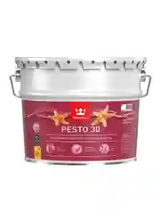 Эмаль алкидная стойкая полуматовая Pesto 30 (Песто 30) TIKKURILA 9 л белая (база А)