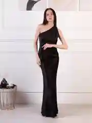 Черный платье женское праздничное, вечернее, новогоднее