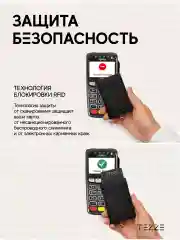 Серый металлик кошелек портмоне из натуральной кожи