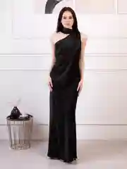 Черный платье женское праздничное, вечернее, новогоднее