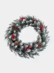 Венок новогодний, рождественский, новогодний декор, новогоднее украшение