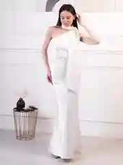 Белый платье женское праздничное, вечернее, новогоднее