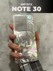 Серый металлик чехол для Infinix NOTE 30 (Инфиникс Ноут 30), переливающийся, с градиентом