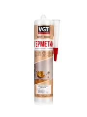 Силиконизированный герметик для наружных и внутренних работ VGT, 400 г, береза