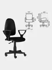 Компьютерное, офисное кресло с подлокотниками Brabix Prestige Ergo MG-311, кожзам