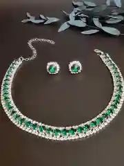 Зеленый комплект украшений из 2х/3х предметов