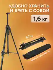 Мольберт-тренога металлический переносной, телескопический 93х184х83см,чехол, BRAUBERG ART