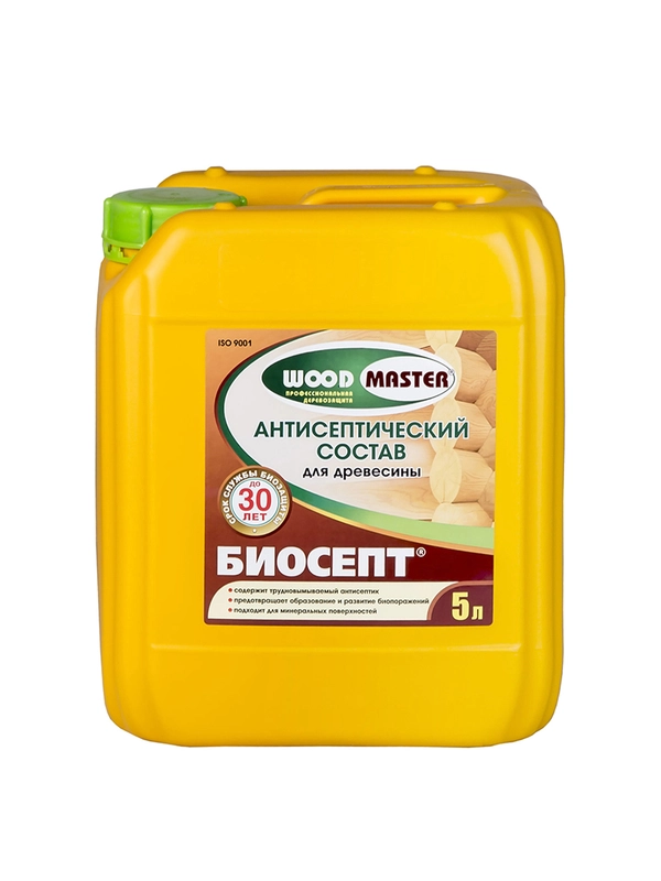 Антисептик для дерева Woodmaster Биосепт, 5 л