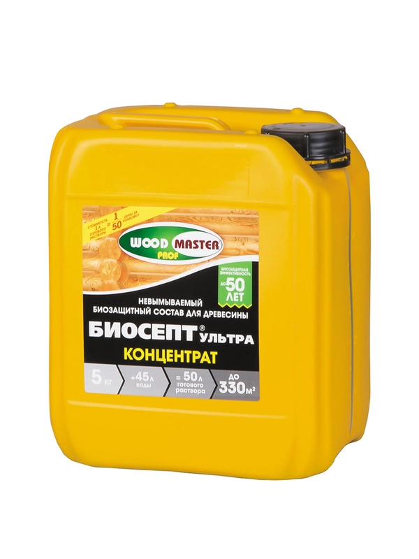 Антисептик для дерева Woodmaster Prof Биосепт-Ультра, концентрат, 5 кг