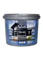 Краска для деревянных фасадов Veres Facade, акриловая, матовая, 9 л, теплый серый