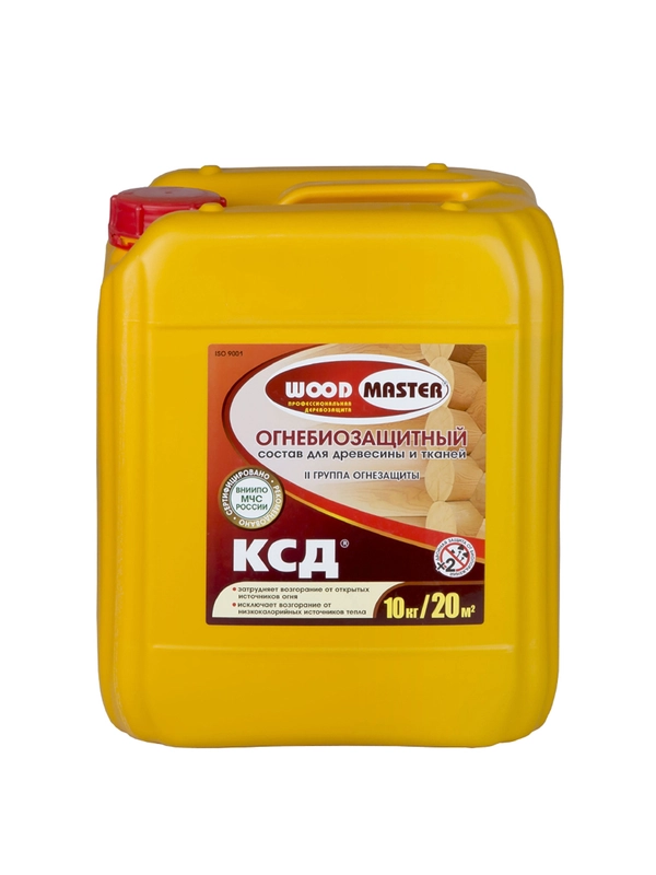 Огнебиозащитный состав для дерева Woodmaster КСД, 10 кг