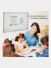 Доска магнитно-маркерная 60х90 см, металлическая рамка, STAFF ECO, 238137